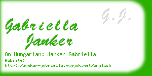 gabriella janker business card
